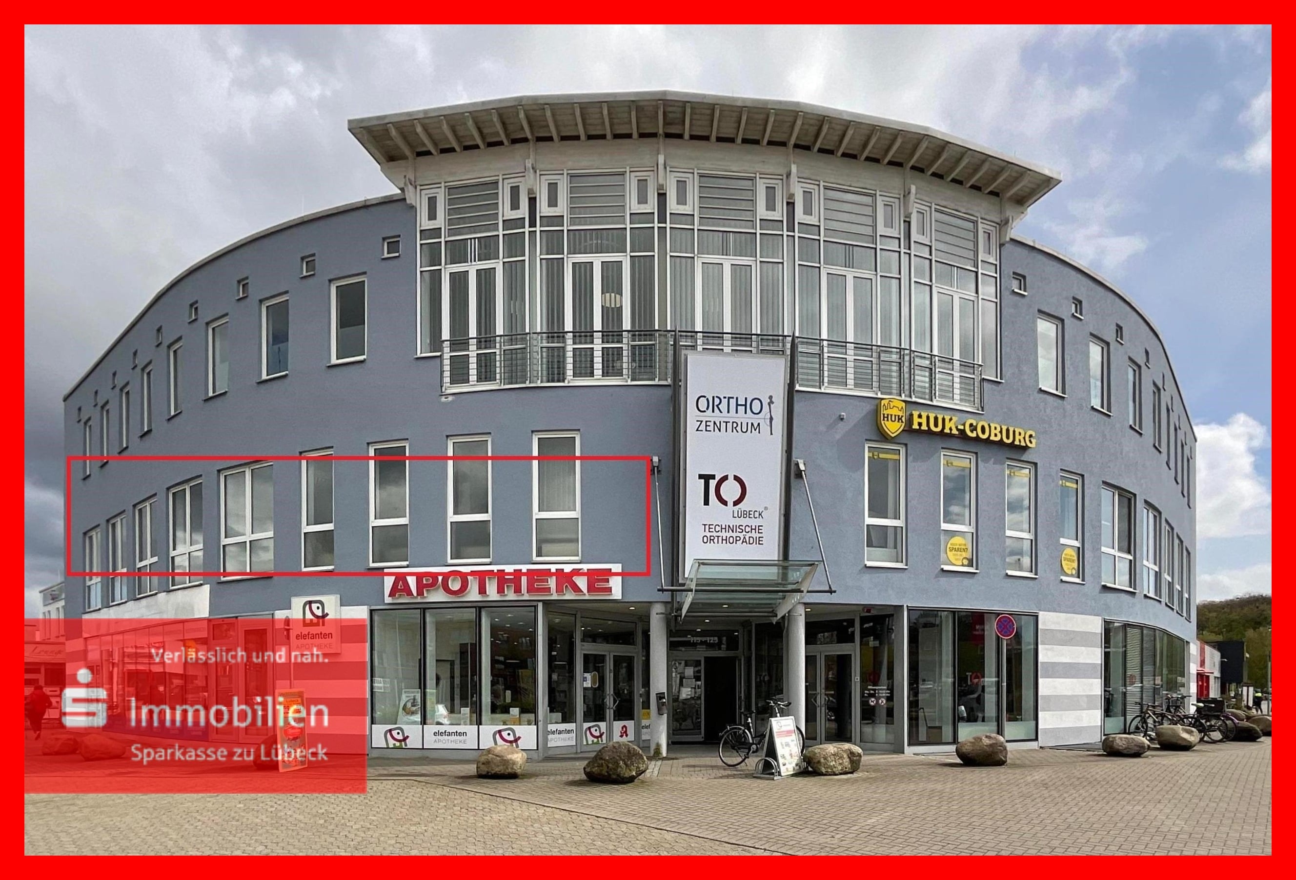 Büro-/Praxisfläche zur Miete provisionsfrei 12,50 € 3 Zimmer 274,1 m² Bürofläche Strecknitz / Rothebeck Lübeck, St. Jürgen 23562