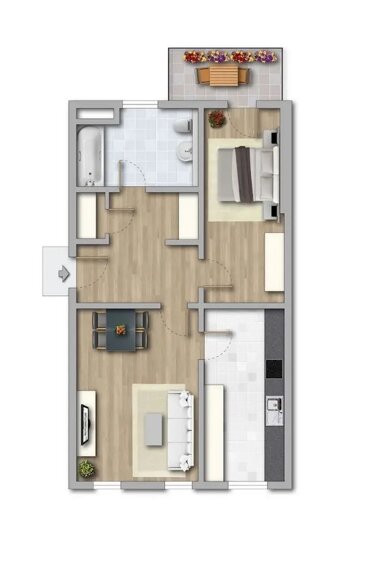 Wohnung zur Miete 295 € 2 Zimmer 70,9 m² 1. Geschoss Heinrich-Schütz-Straße 138 Yorckgebiet 231 Chemnitz 09130