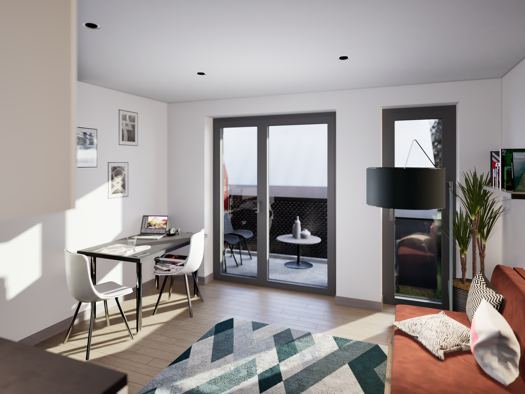 Studio zum Kauf provisionsfrei als Kapitalanlage geeignet 249.900 € 1 Zimmer 32,2 m² Markgrafenstraße 50 Kriegshaber Augsburg 86156