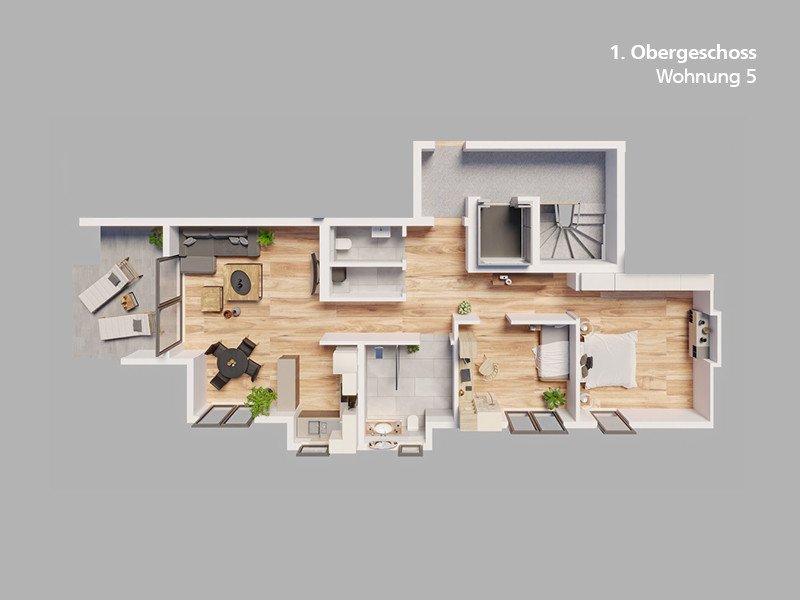 Wohnung zum Kauf 750.465 € 3 Zimmer 88,3 m²<br/>Wohnfläche 1. Stock<br/>Geschoss Kernstadt Leonberg 71229