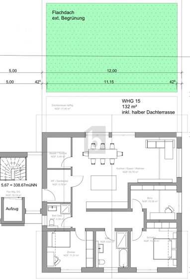 Penthouse zum Kauf 649.000 € 4 Zimmer 132 m² Spielberg Karlsbad 76307