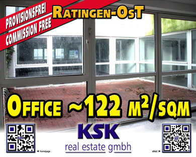 Büro-/Praxisfläche zur Miete provisionsfrei 9,18 € 3 Zimmer 122 m² Bürofläche Ost Ratingen 40878