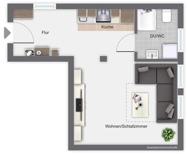 Wohnung zur Miete 325 € 1 Zimmer 27 m² Halberstadt Halberstadt 38820