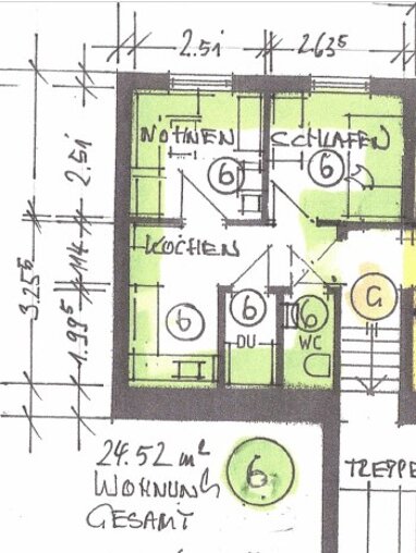 Wohnung zur Miete 335 € 2 Zimmer 25 m² Obristfelder Straße 5 Horb a. Main Marktzeuln 96275