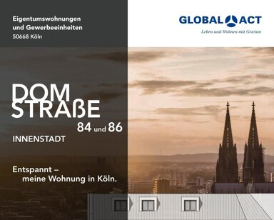 Terrassenwohnung zum Kauf provisionsfrei 759.000 € 4 Zimmer 124,3 m² EG frei ab sofort Domstraße 84-86 Altstadt - Nord Köln 50668