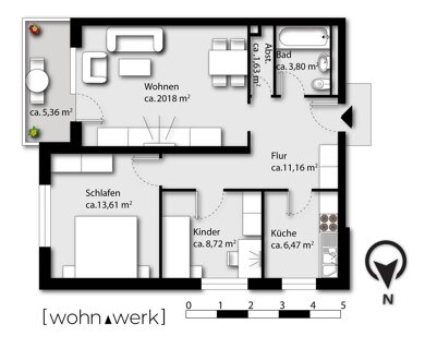 Studio zum Kauf als Kapitalanlage geeignet 219.000 € 2,5 Zimmer 68,3 m² Henstedt-Ulzburg 24558