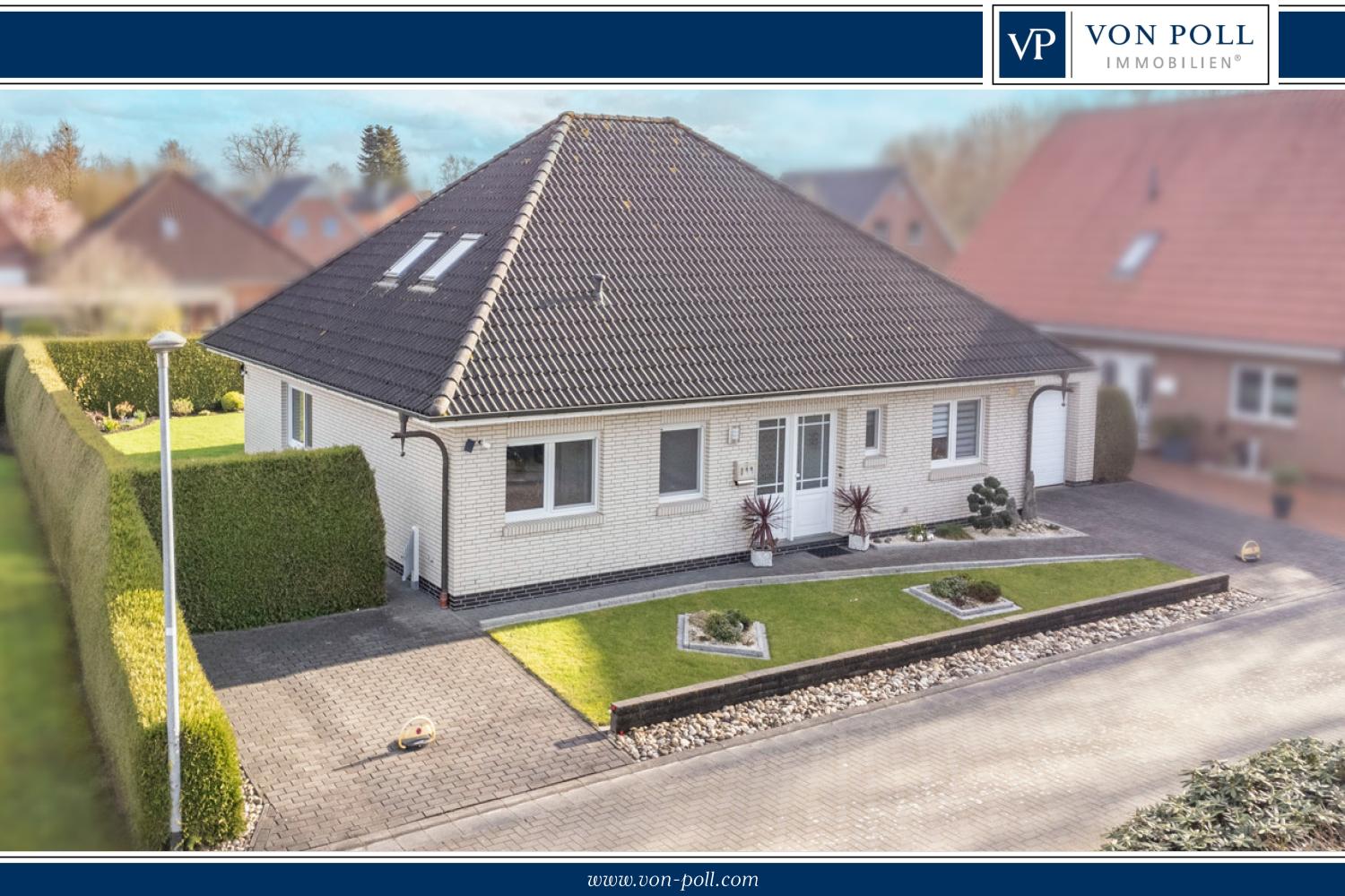 Bungalow zum Kauf 339.900 € 6 Zimmer 106 m²<br/>Wohnfläche 553 m²<br/>Grundstück Hatshausen Moormerland / Hatshausen 26802