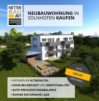 Wohnung zum Kauf Provisionsfrei 370.600 € 3 Zimmer 86,2 m² Hochholz Solnhofen 91807
