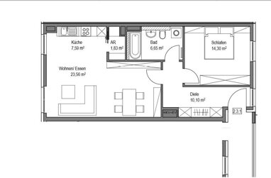 Wohnung zur Miete 825 € 2 Zimmer 64 m² 3. Geschoss Rollnerstraße 66 Maxfeld Nürnberg 90409