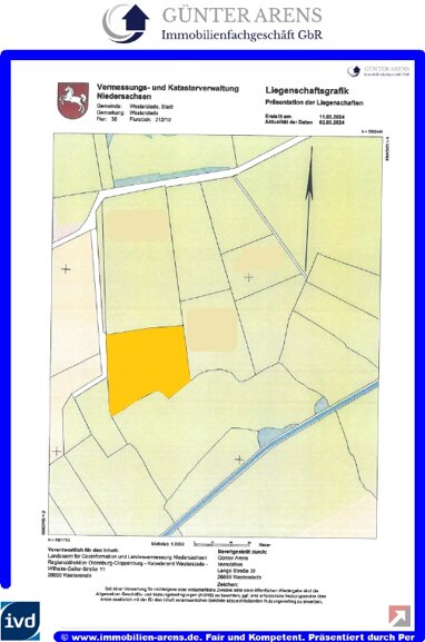 Land-/Forstwirtschaft zum Kauf 15.053 m² Grundstück Nestenweg Ihorst Westerstede 26655