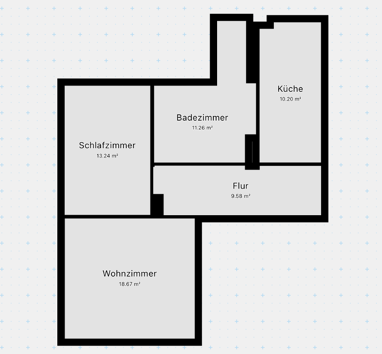 Wohnung zur Miete 315 € 2 Zimmer 63 m² 1. Geschoss frei ab sofort Zeitz Zeitz 06712