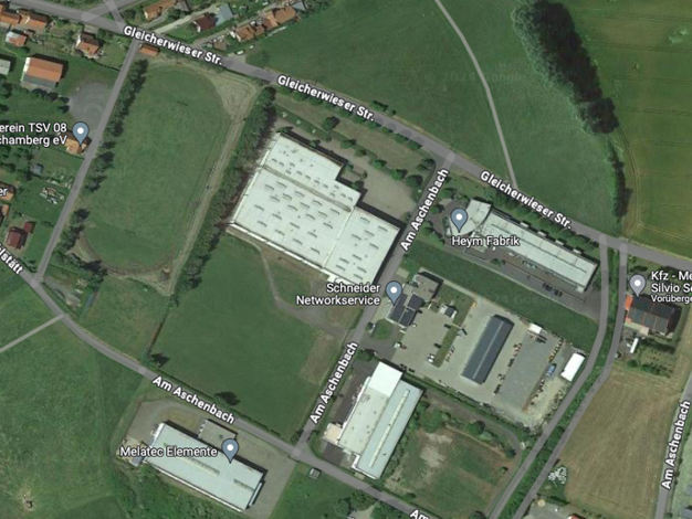 Halle/Industriefläche zur Miete 8.400 m² Lagerfläche teilbar ab 1.000 m² Am Aschenbach 1 Gleichamberg Römhild 98630