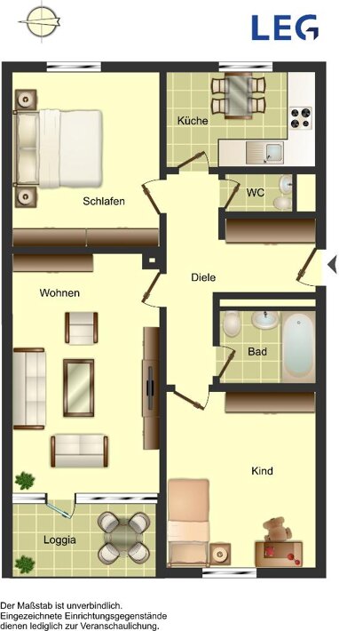 Wohnung zur Miete 799 € 3 Zimmer 79,9 m² 1. Geschoss Otto-Hahn-Straße 1 West Ratingen 40880