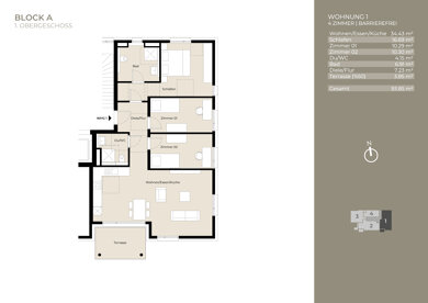 Wohnung zur Miete 1.595 € 4 Zimmer 93,9 m² frei ab sofort Plieningen Stuttgart 70599