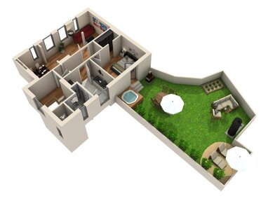 Wohnung zur Miete 1.485 € 2 Zimmer 63 m² 2. Geschoss Hochrad 33 Othmarschen Hamburg 22605