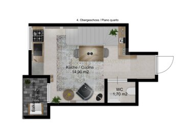 Apartment zum Kauf 270.000 € 2 Zimmer 63 m² 5. Geschoss Bozen 39100
