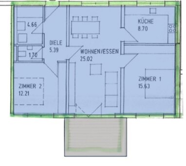 Wohnung zur Miete 930 € 3 Zimmer 77 m² Seidenweberhof Rheinfelden Rheinfelden (Baden) 79618