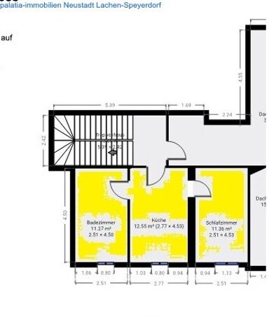 Wohnung zur Miete 340 € 1 Zimmer 35 m² 3. Geschoss Innenstadt Neustadt Kernstadt 67433