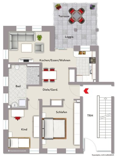 Wohnung zum Kauf provisionsfrei 446.885,50 € 3 Zimmer 83,5 m² Herrieden Herrieden 91567