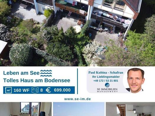 Doppelhaushälfte zum Kauf 664.000 € 8 Zimmer 160 m² 200 m² Grundstück Immenstaad Immenstaad am Bodensee 88090