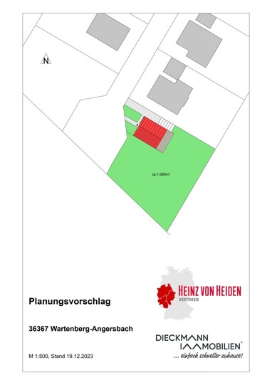 Einfamilienhaus zum Kauf Provisionsfrei 351.750 € 5 Zimmer 116,8 m² 1.080 m² Grundstück Angersbach Wartenberg / Angersbach 36367