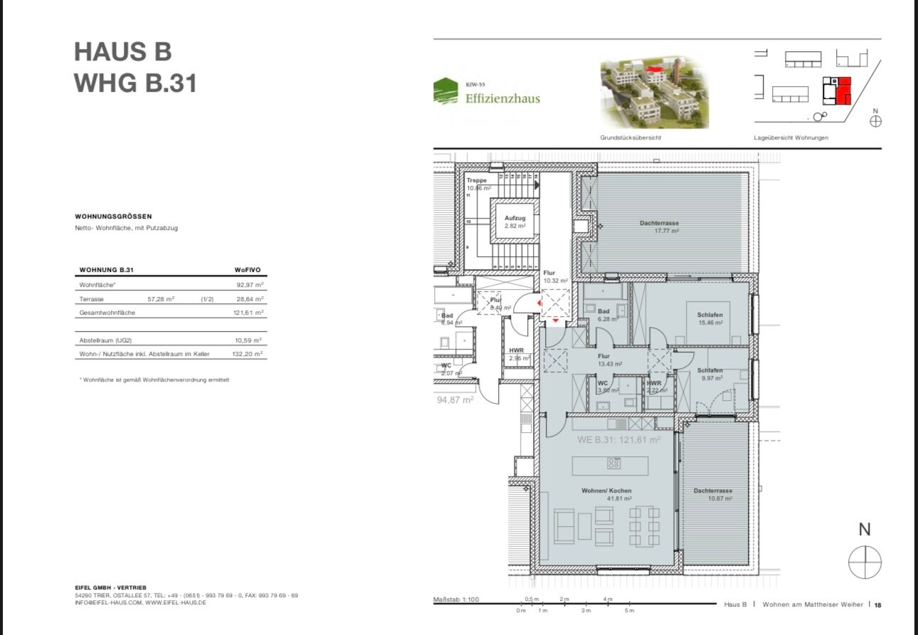 Penthouse zum Kauf 650.000 € 3 Zimmer 122,6 m²<br/>Wohnfläche Matthias 2 Trier 54290