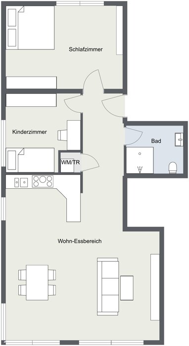 Wohnung zur Miete 965 € 3 Zimmer 87 m² 1. Geschoss Wilhelmstraße 6 Hofheim Hofheim am Taunus 65719