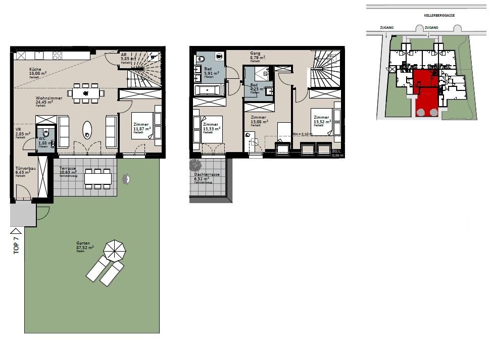 Wohnung zum Kauf 899.000 € 5 Zimmer 130,3 m²<br/>Wohnfläche Wien 1230