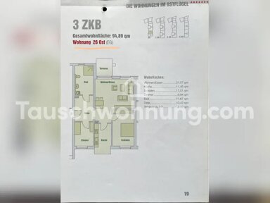 Wohnung zur Miete Tauschwohnung 1.250 € 3 Zimmer 95 m² Schlachthof Münster 48147