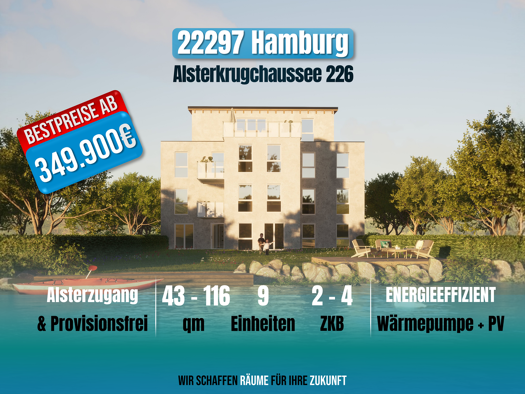 Neubauprojekt zum Kauf Alsterkrugchaussee 226 Alsterdorf Hamburg 22297