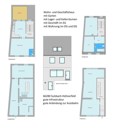 Wohn- und Geschäftshaus zum Kauf Provisionsfrei 189.000 € 179 m² 175 m² Grundstück Hühnerfeld Sulzbach 66280