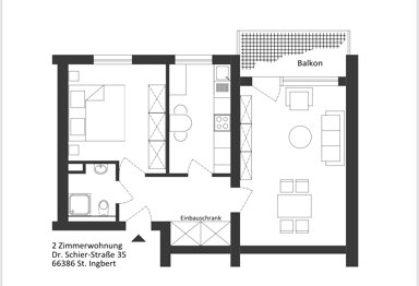 Wohnung zur Miete 550 € 1 Zimmer 57 m² Geschoss 1/3 St. Ingbert Sankt Ingbert 66386