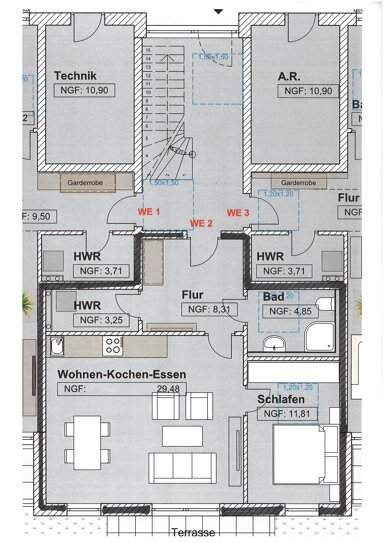 Wohnung zum Kauf provisionsfrei 176.000 € 2,5 Zimmer 62,7 m² EG Buweiler Wadern 66687