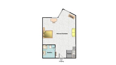 Wohnung zum Kauf 130.000 € 1 Zimmer 27,1 m² 1. Geschoss Rathausplatz Erlangen 91052