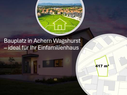 Grundstück zum Kauf provisionsfrei 207.140 € 417 m² Grundstück Wagshurst Achern 77855