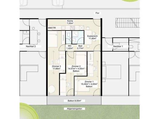 WG-Zimmer zur Miete Wohnen auf Zeit 580 € 70,7 m² 1. Geschoss frei ab sofort Künstlerhausgasse 1 Salzburg 5020