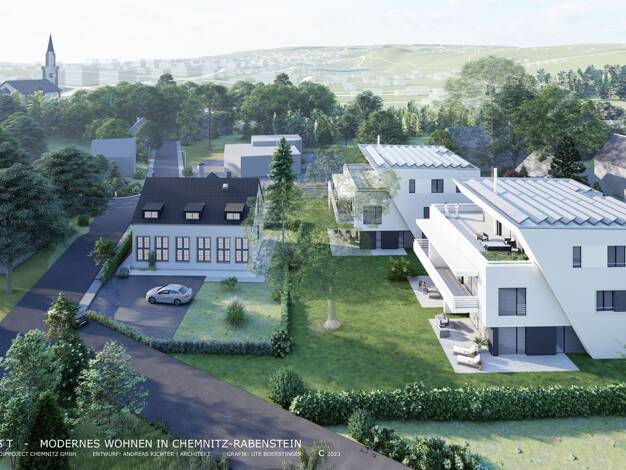 Wohnung zum Kauf - Erstbezug provisionsfrei als Kapitalanlage geeignet 427.091 € 3 Zimmer 102 m² Rabenstein Chemnitz 09123