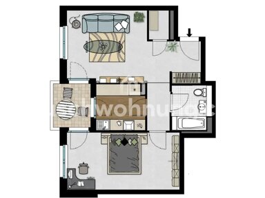 Wohnung zur Miete Tauschwohnung 850 € 2 Zimmer 60 m² 4. Geschoss Ostend Frankfurt am Main 60314