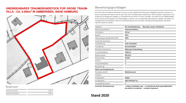 Grundstück zum Kauf 850.000 € 3.000 m² Grundstück Schäferdresch Ammersbek 22949