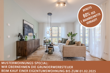 Wohnung zum Kauf provisionsfrei 449.500 € 2 Zimmer 55,6 m² EG Dr.-Friedrich-Kirchhoff-Straße Weisenau Mainz 55130