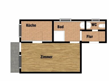 Apartment zur Miete 630 € 1 Zimmer 34 m² 3. Geschoss Am Büchl 10 Freising Freising 85354