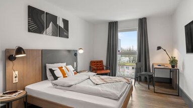 Wohnung zur Miete Wohnen auf Zeit 2.749 € 2 Zimmer 21 m² frei ab sofort Borsigallee Seckbach Frankfurt am Main 60388