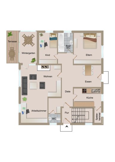 Wohnung zur Miete 1.400 € 4 Zimmer 106 m² EG frei ab sofort Oftersheim 68723