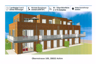 Wohnung zur Miete 1.370 € 3 Zimmer 120 m² Achim Achim 28832