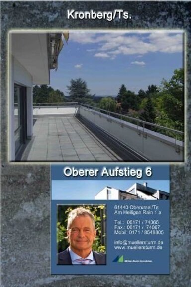 Penthouse zur Miete 2.950 € 5 Zimmer 240 m² 3. Geschoss frei ab 01.01.2025 Oberer Aufstieg 6 Kronberg Kronberg 61476