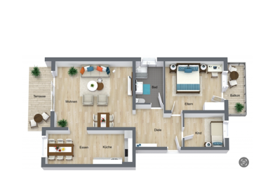 Wohnung zum Kauf 279.000 € 3 Zimmer 84 m² Sandweier Baden-Baden 76532