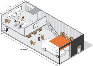 Lagerhalle zur Miete provisionsfrei 1.200 € 145 m² Lagerfläche Grapengießerstraße 34 St. Lorenz Nord Lübeck 23556