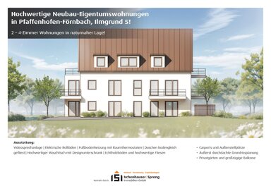 Terrassenwohnung zum Kauf 429.000 € 2 Zimmer 62,5 m² EG Ilmgrund 5 Förnbach Pfaffenhofen an der Ilm 85276