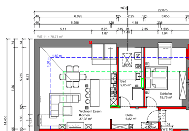 Wohnung zur Miete 990 € 2 Zimmer 71 m² Geschoss 2/2 Bad Sobernheim Bad Sobernheim 55566