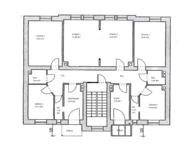 Wohnung zur Miete 1.330 € 6 Zimmer 138,7 m² 1. Geschoss Gibitzenhof Nürnberg 90459